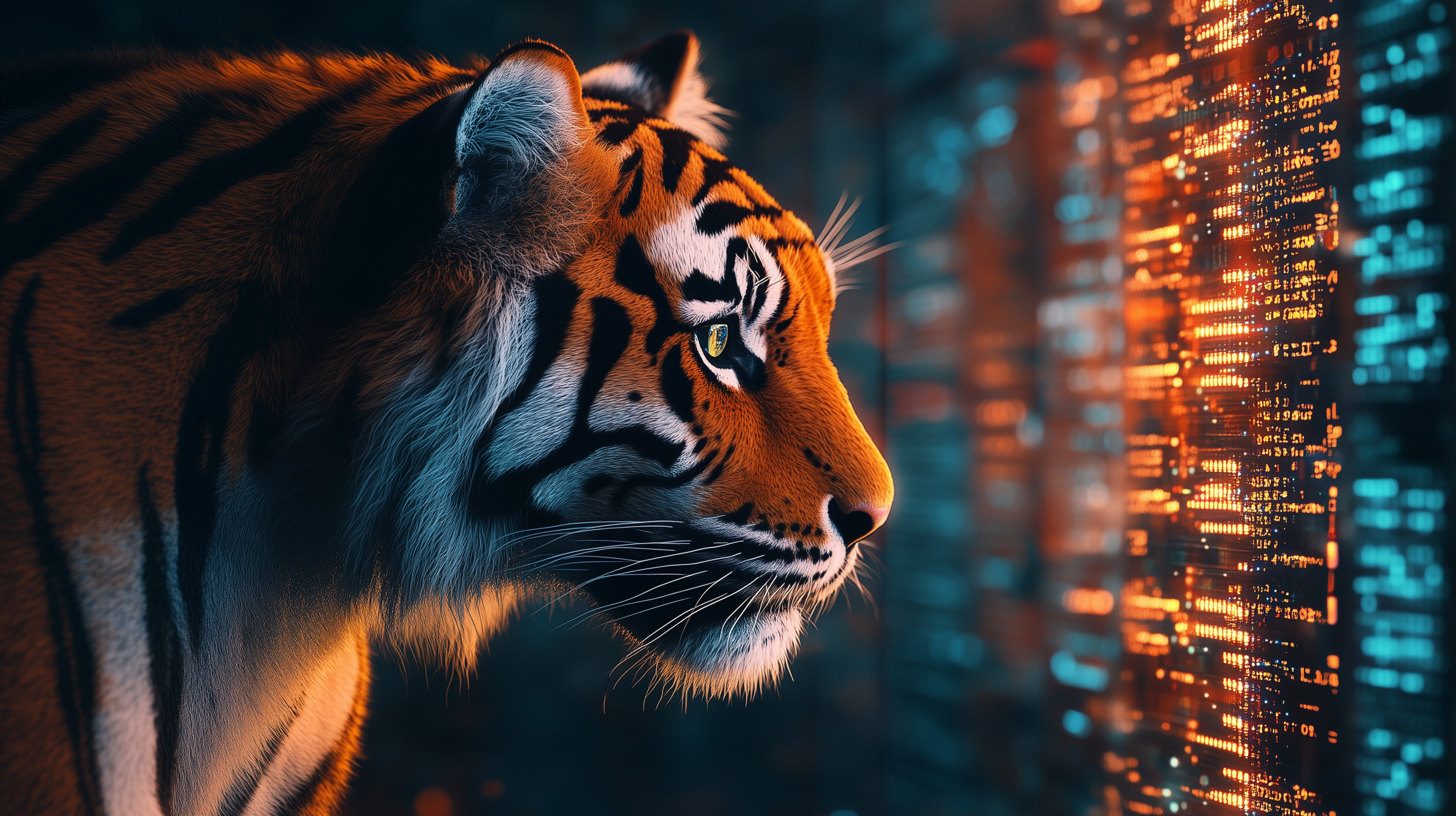 Tiger Kijkt Naar Data - Canopy